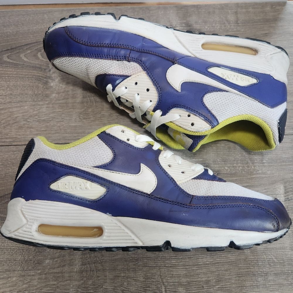2010 Nike Air Max 90 Wicket Purple Athletic Shoes Sneakers Mens Size 10.5 READ - Picture 10 of 15